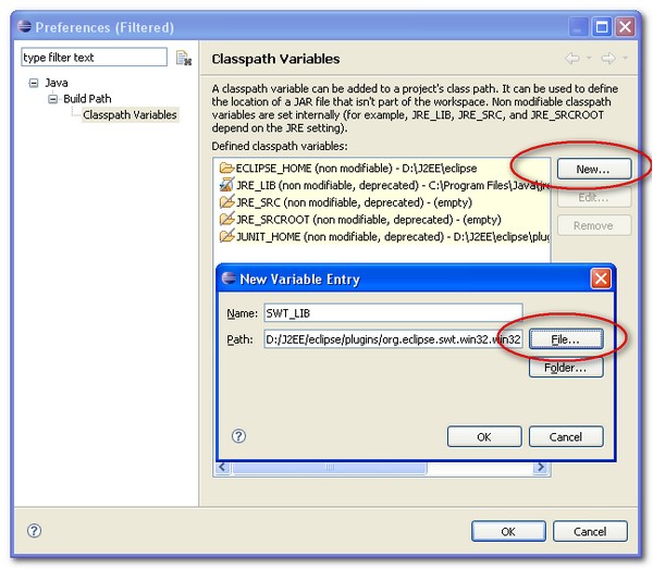 如何将SWT库导入Eclipse Workspace? 如何将SWT库导入Eclipse Workspace?