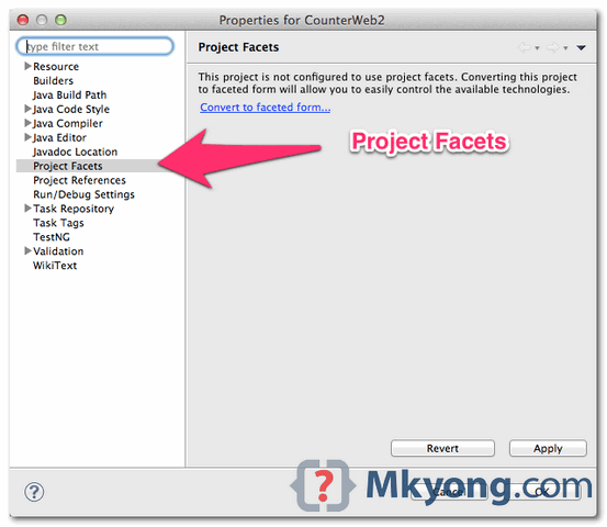 project facets
