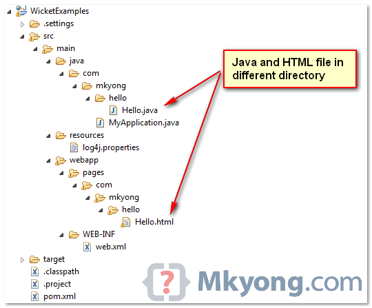 wicket-example-change-html-location wicket change html location