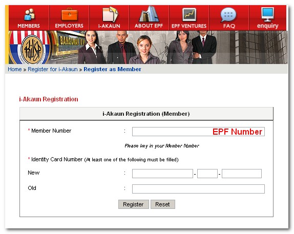 How To Apply An Online Epf Account I Account On Kwsp Website Part 1 Mkyong Com
