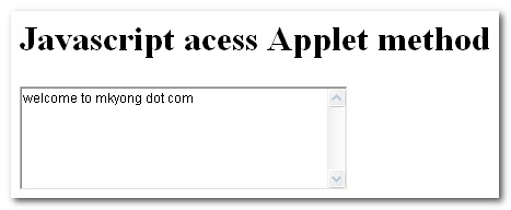 Javascript-access-Applet Javascript-access-Applet