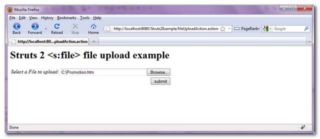 File Upload And Download Example In Struts 2 Tutorial