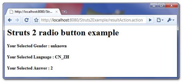 struts2-radio-button-example-2 Struts2 radio button screen