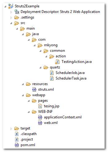 Struts2-Spring-Quartz-Integration-Example Struts 2 Spring Quartz integration example