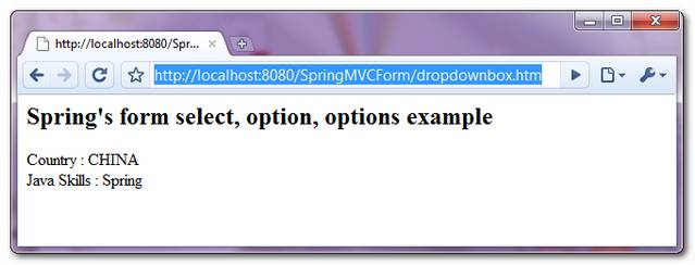 SpringMVC-DropDownBox-Example-3 SpringMVC-DropDownBox-Example-3