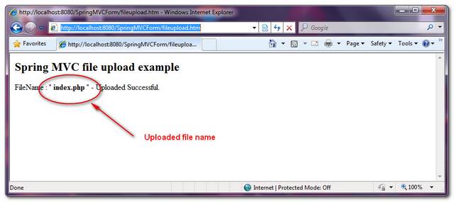 SpringMVC-FileUploaded-Example-2