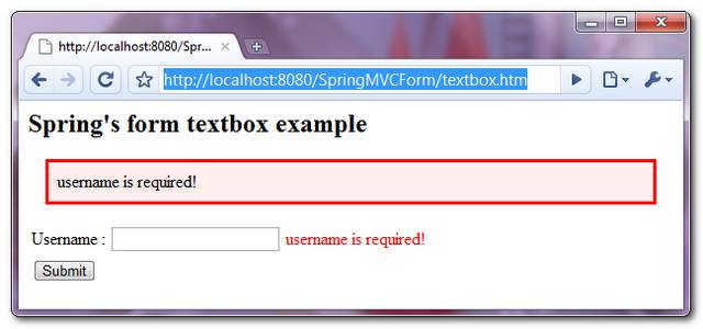 SpringMVC-TextBox-Example-2 SpringMVC-TextBox-Example-2