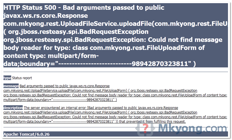 resteasy-upload-error-message resteasy error message