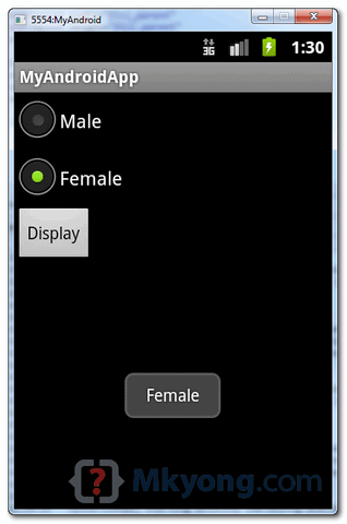android-radio-demo2 android radio button demo2