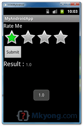 android-rating-demo3 android rating demo3