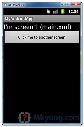 android-activity-demo1 android activity demo1