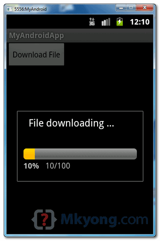 android progress bar demo2