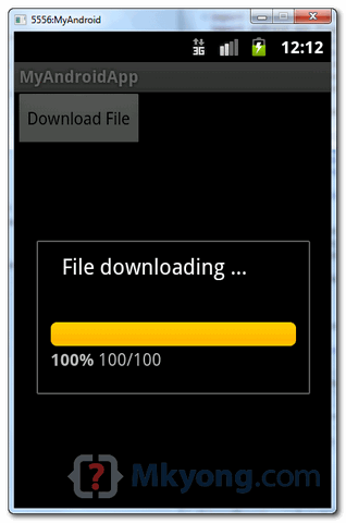 android progress bar demo3