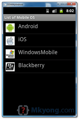 android-listadapter-demo1 android custom array adapter example