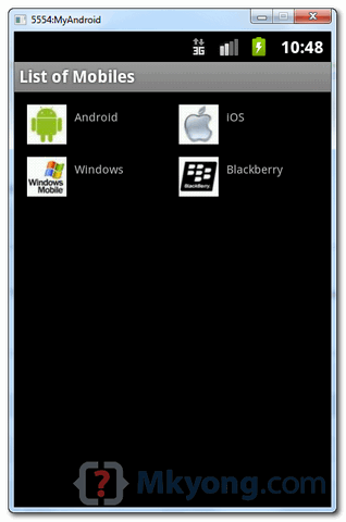 android-gridview-example android gridview custom adapter example