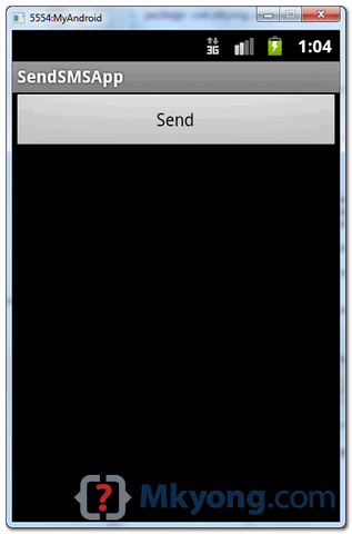 android-send-sms-message-example2 send sms via build-in sms application