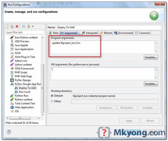 gae-eclipse-python-hello-world-deploy-2 deploy python to GAE