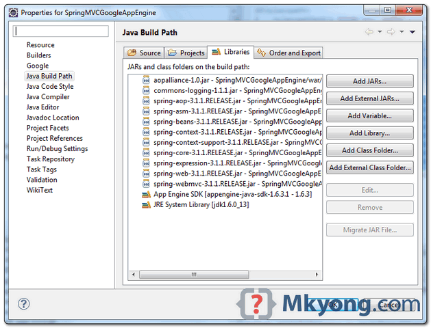 gae-spring-java-build-example3 gae spring java build path