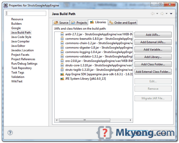 gae-struts1-example3-java-build struts1 on gae example java build
