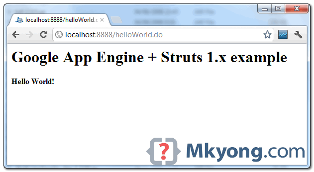 gae-struts1-example5-run-local struts1 on gae example run on local