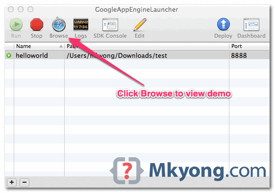 GoogleAppEngineLauncher-0-3 gae launcher