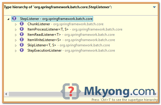 spring-batch-listeners