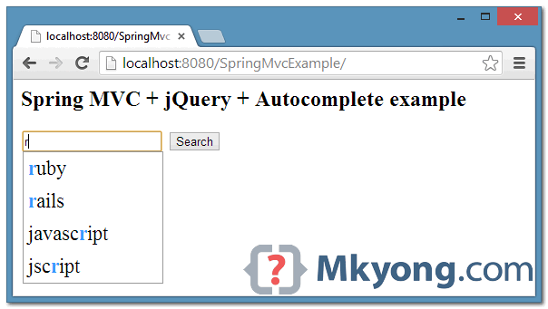jquery autocomplete