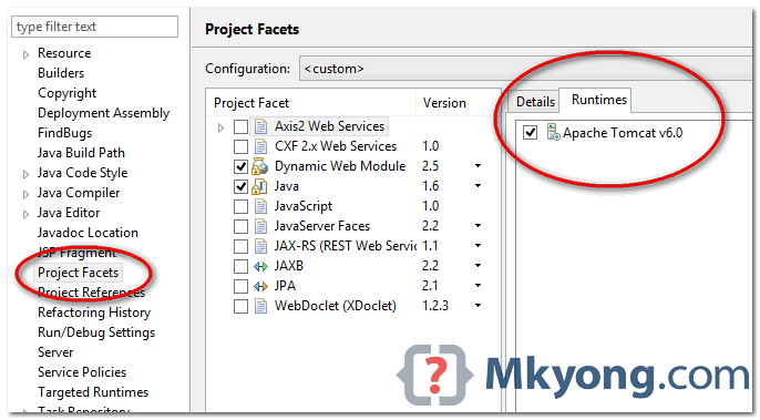 eclipse-facet-runtime