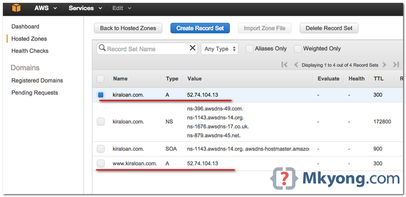 NameCheap域名和Amazon EC2 NameCheap域名和Amazon EC2