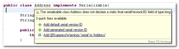 Java - How to generate serialVersionUID