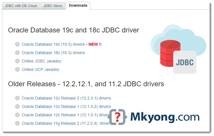Oracle JDBC driver