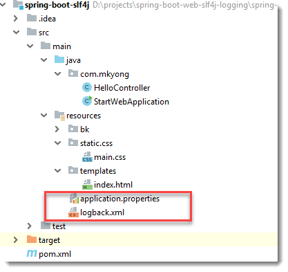 project directory