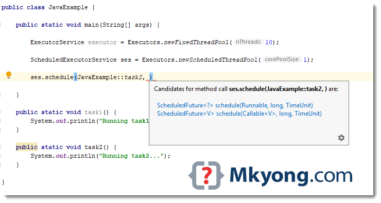 Intellij IDEA - How to show method signature? - Mkyong.com
