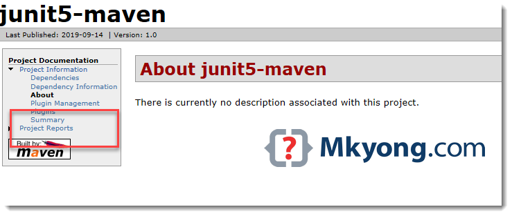 mvn site